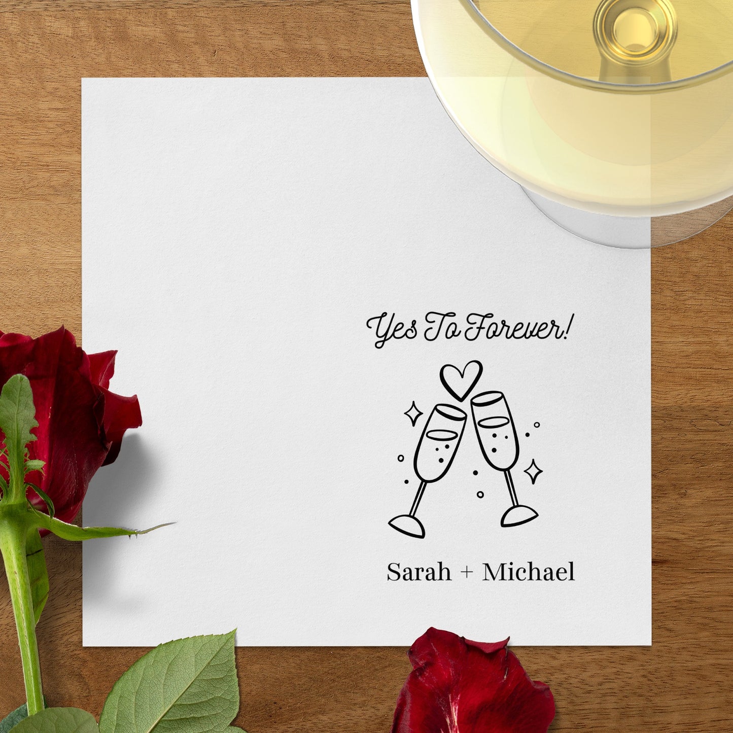 Personalized Wedding Congratulations Card product