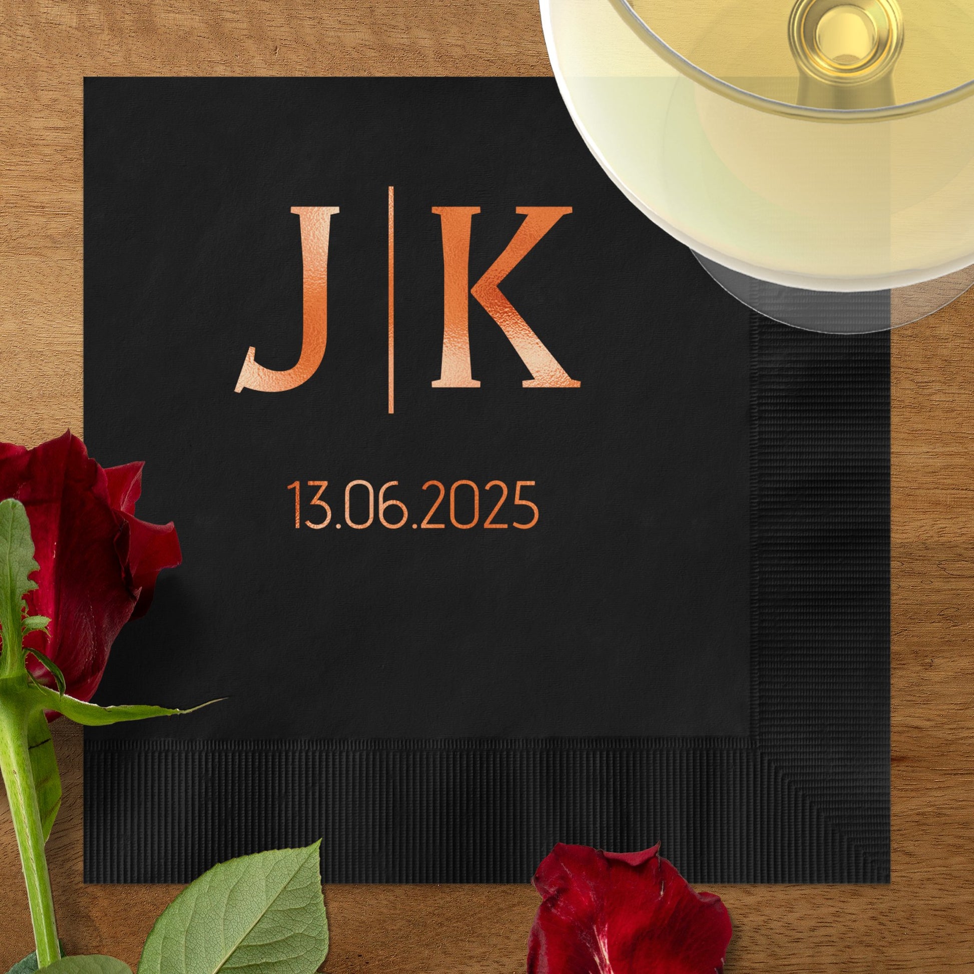 Elegant Personalized Wedding Napkin Party Product