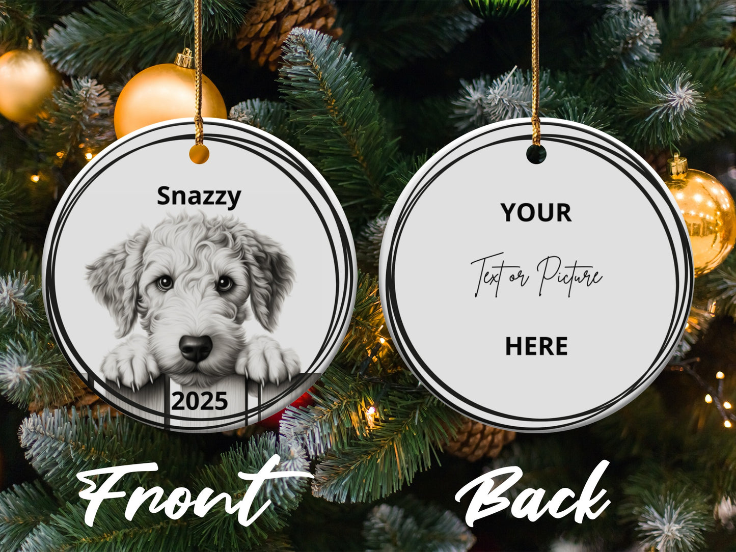 Customizable Snazzy 2025 Ornament Perfect Holiday Product
