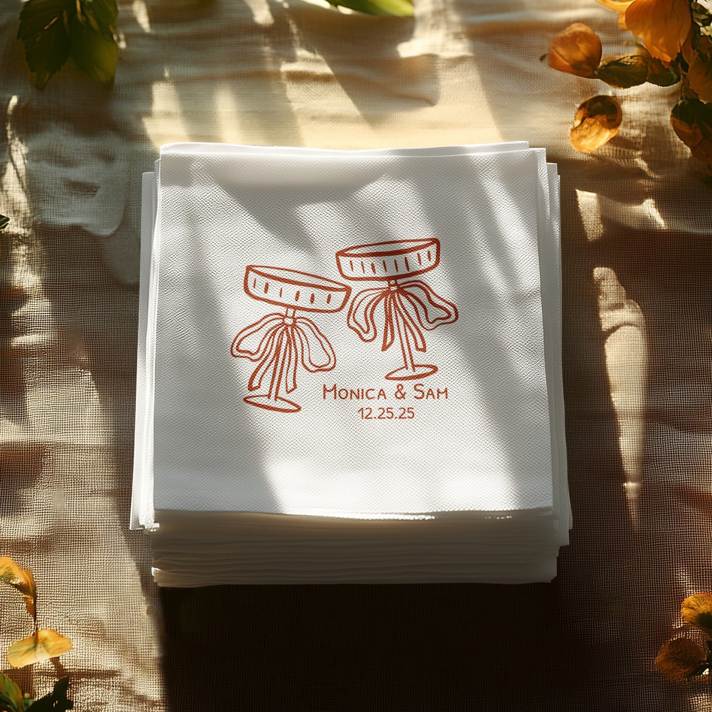 Personalized Wedding Napkins Unique Custom Product