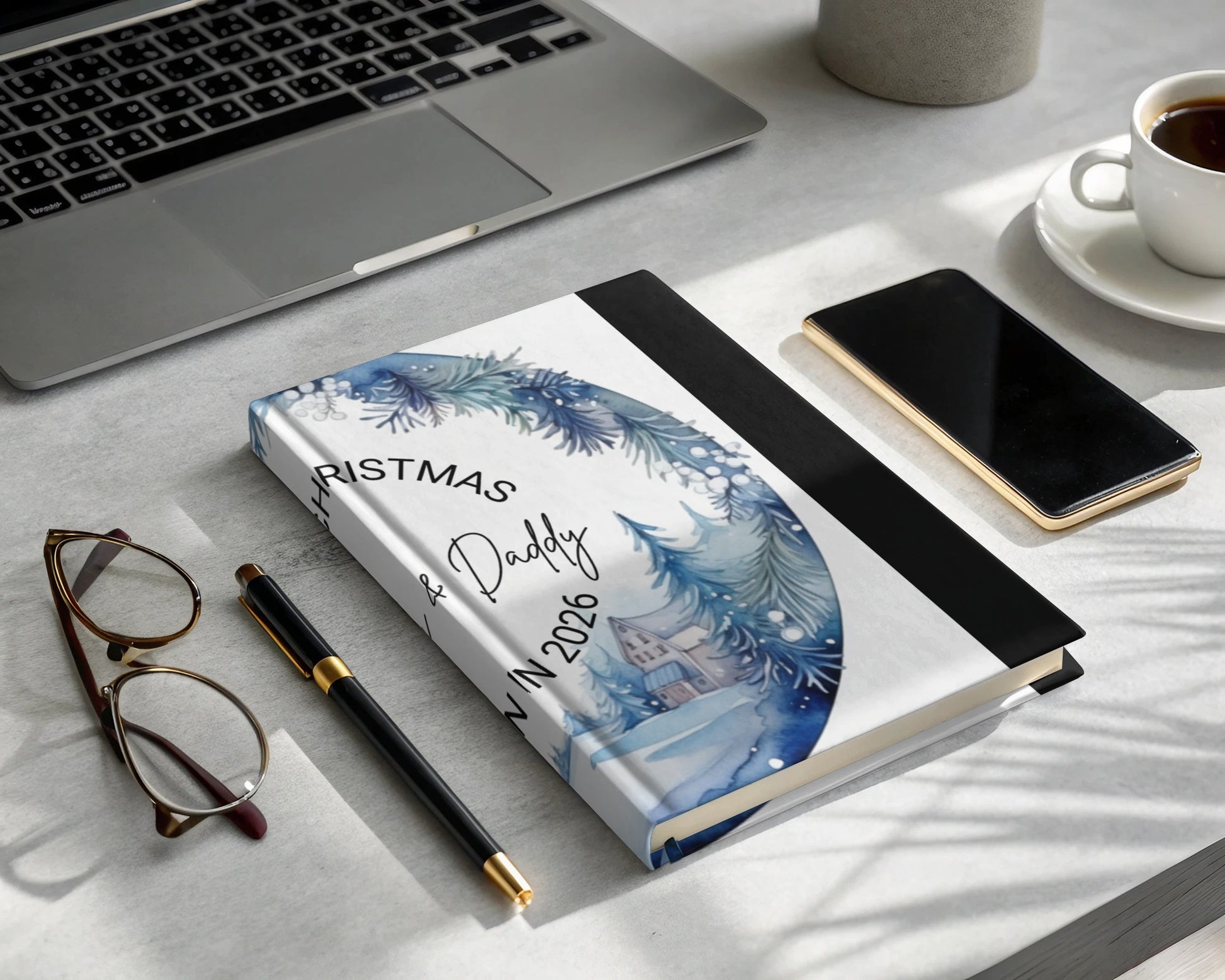 Customizable Christmas Themed Personalized Notebook Product