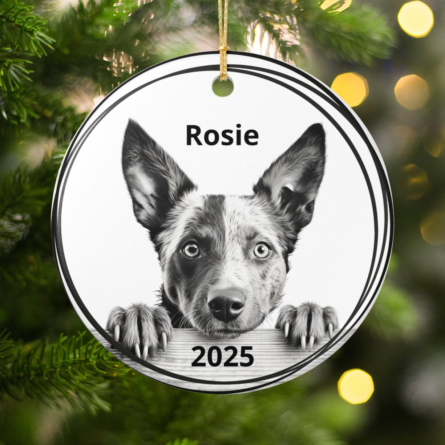 Personalized Custom Photo Pet Christmas Ornament product