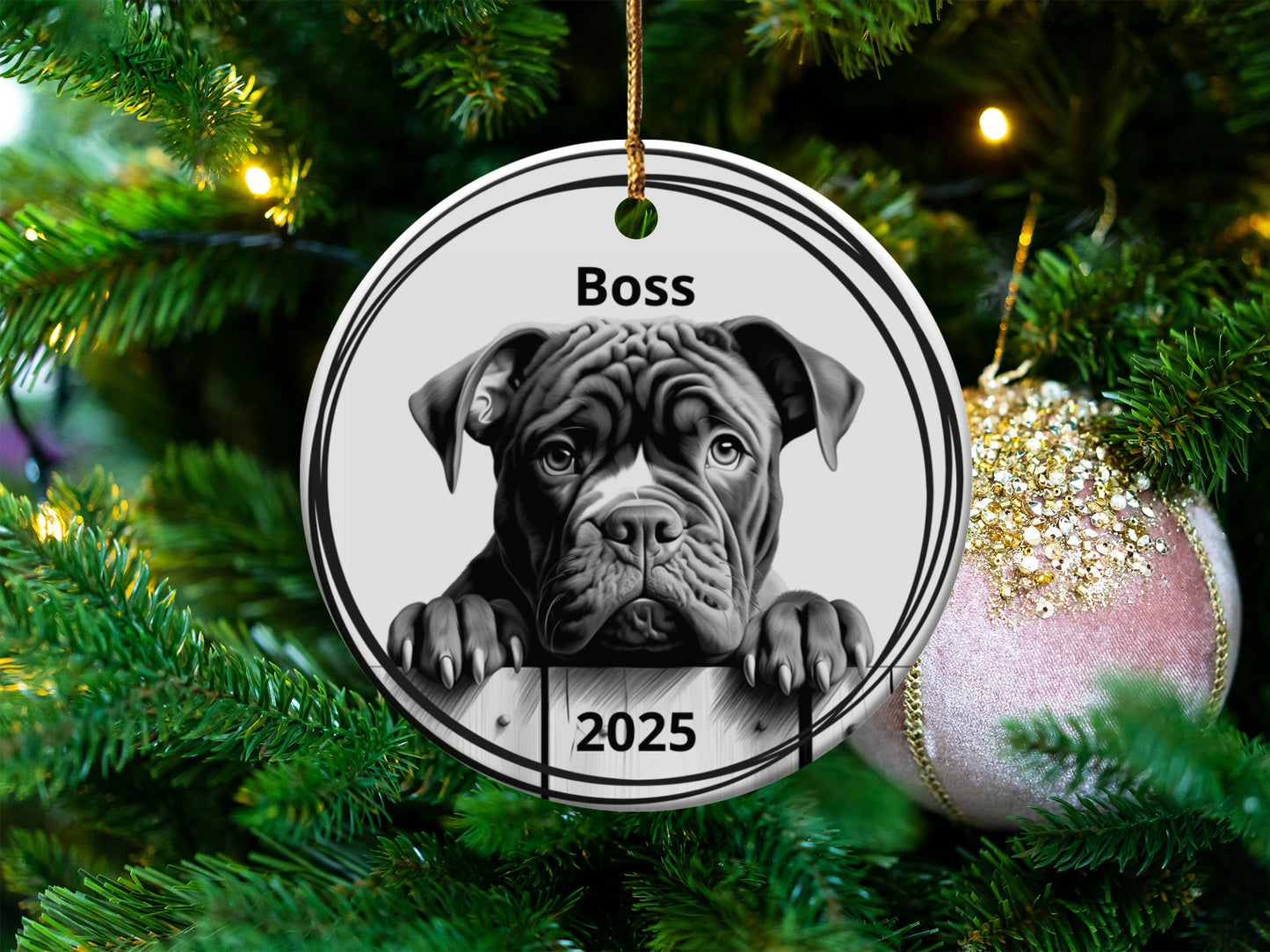 Boss 2025 Dog Breed Ornament product type