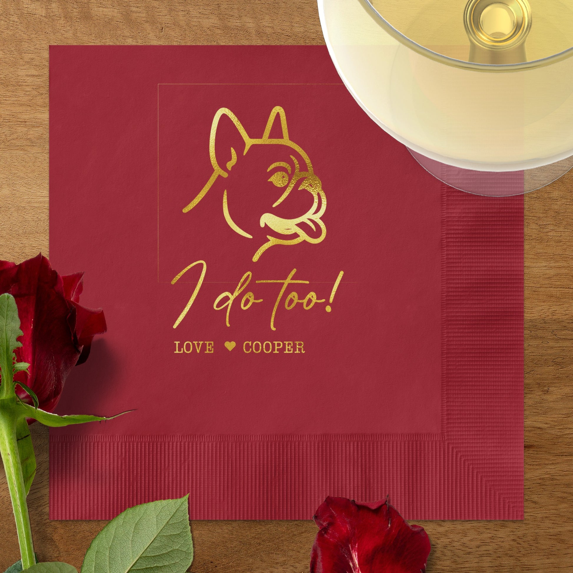 I do too Love Cooper decorative party napkin