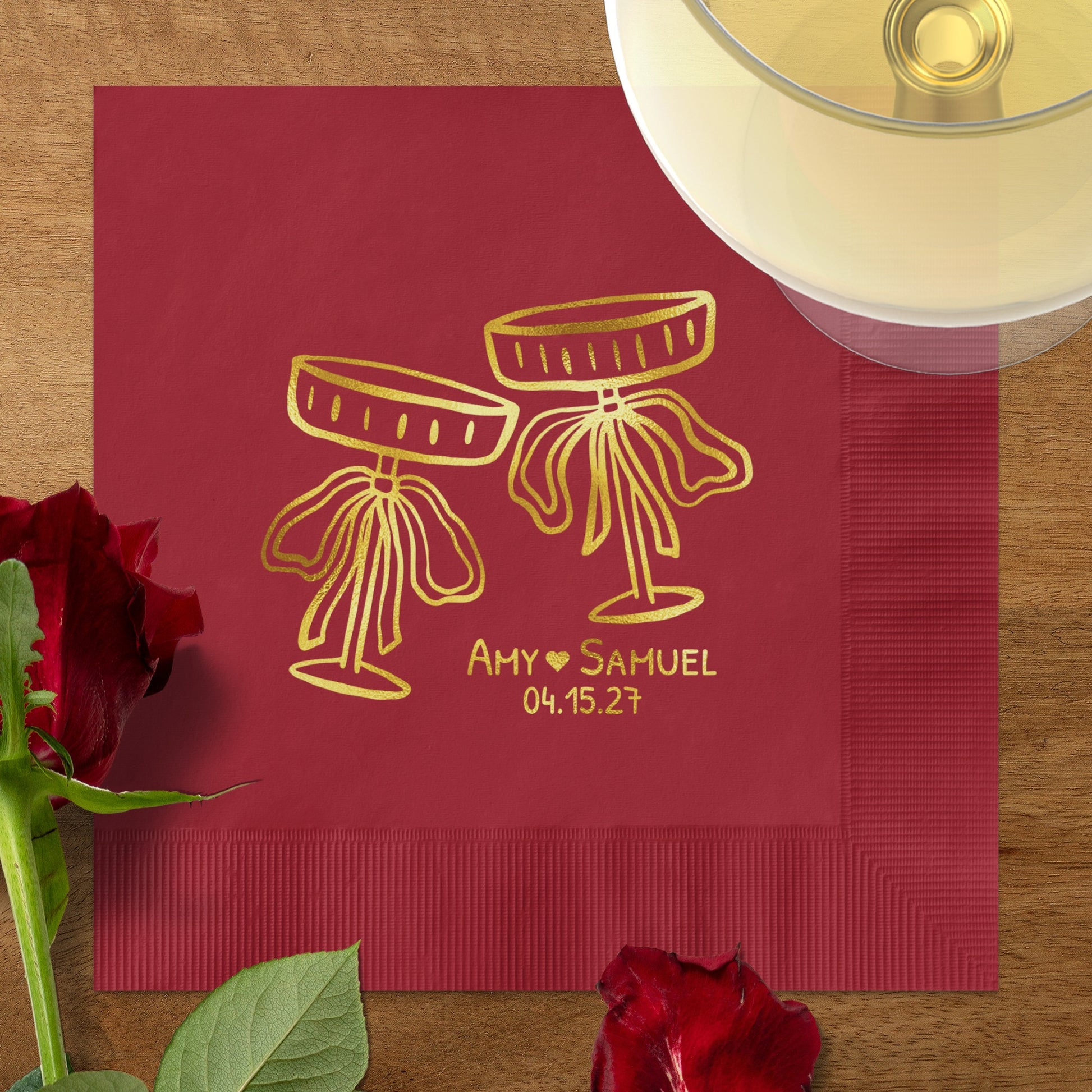 Personalized Wedding Napkins with Custom Design product type
