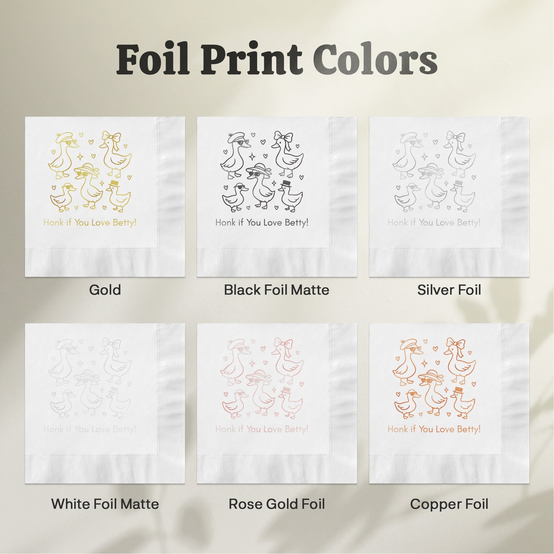 Honk If You Love Betty Foil Print Colors product